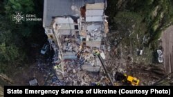 Місце російського удару у Києві, 31 липня 2025 року