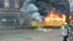 В Одесі загорівся трамвай з пасажирами (відео) В Одесі загорівся трамвай з пасажирами (відео)