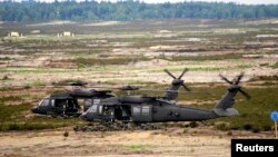 Units from NATO allied countries take part in the NATO Noble Jump 2015 exercises, part of testing and refinement of the Very-High-Readiness Joint Task Force (VJTF) in Swietoszow, Poland.