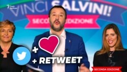 Нове передвиборче шоу віце-прем’єра Італії Сальвіні. Який приз? Він сам! (відео) Нове передвиборче шоу віце-прем’єра Італії Сальвіні. Який приз? Він сам! (відео)