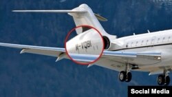 Самолет, который по данным ФБК, принадлежит Шувалову
