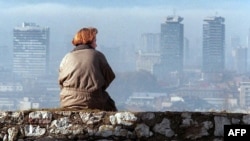 Pogled na Sarajevo 17. novembra 1995.