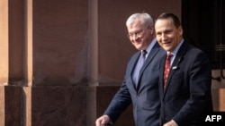 Глави МЗС Польщі Радослав Сікорський та України Андрій Сибіга