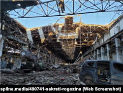 Цехи Маріупольського заводу «Азовмаш», зруйнованого російською армією. 2023 рік