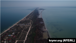 Арабатська стрілка, знята з дрону, архівне фото