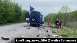 По данным ОВА, автобус, по которому ударили россияне, направлялся в сторону Сум