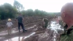 Кадр из видеожалобы жителей Кыринского района