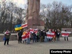 Акція у Львові на підтримку білоруської опозиції