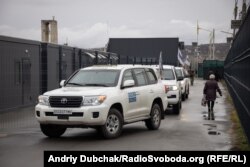 Машини місії ОБСЄ на території КПВВ