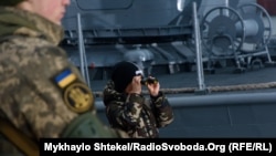 Празднование дня вооруженных сил Украины на одесском морском вокзале