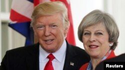 Дональд Трамп і Тереза Мей, Вашингтон, 27 січня 2017 року