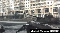 Сожженный BMP-2 в Грозном
