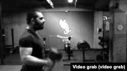 ლევან აბესაძე სავარჯიშო დარბაზში