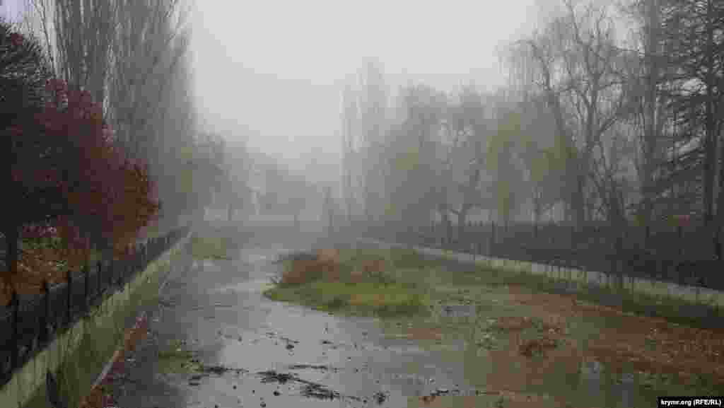 Речка Салгир в районе университетского ботсада  