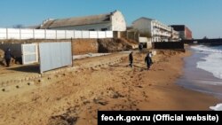 Пляж поселка Приморский под Феодосией