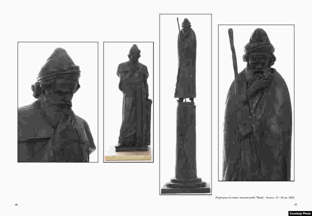 Муҷассамаи  сохтаи Амрӣ Аминов, муҷассамасози тоҷики муқими Фаронса. 