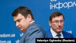 Директор НАБУ Артем Ситник і генпрокурор Юрій Луценко