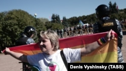 Митинг ЛГБТ-активистов в Санкт-Петербурге (Архивное фото)