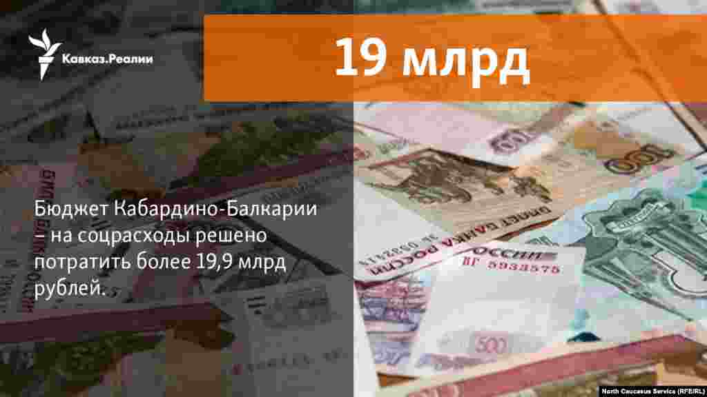 24.11.2017 // В Кабардино-Балкарии на соцрасходы решено потратить более 19 млрд. рублей. 