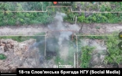 Работа бойцов 18-й Славянской бригады НГУ в Часовом Яру