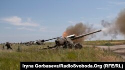 Ілюстраційне фото. На військовому полігоні під Мариуполем пройшли артилерійські навчання, 30 червня 2017 року
