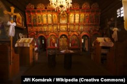 Внутрішній вигляд церкви Архангела Михаїла в рідному селі Олександра Духновича