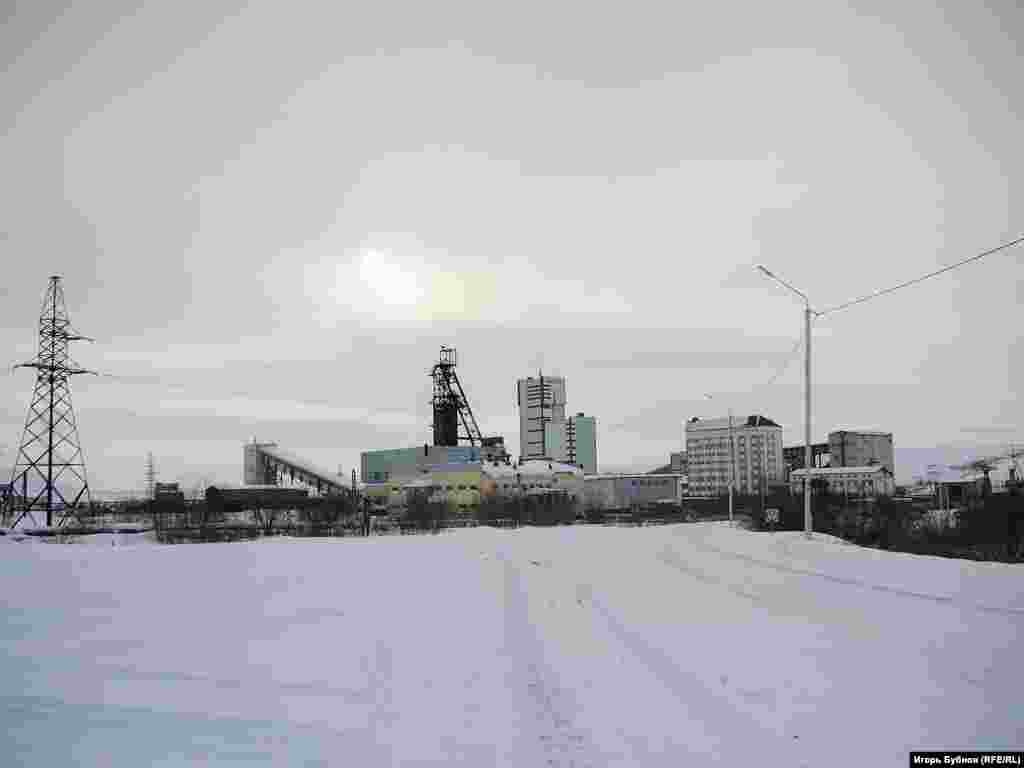 Воркута. Вид на шахту "Северная"