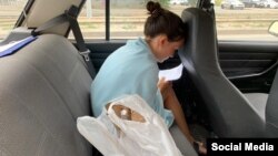 Гульназ Равилова сегодня во время задержания