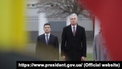 Президенти України та Литви Володимир Зеленський та Ґітанас Науседа, Вільнюс, 27 листопада 2019 року
