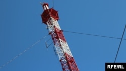 Телевышка на горе Карачун у города Славянска Донецкой области, 5 декабря 2016 года