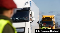 Прикордонний контроль на кордоні Литви і Латвії