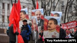 На акции КПРФ в Москве, 7 ноября 2017