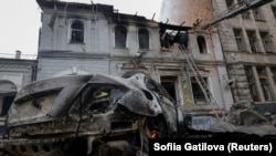 Posljedice ruskog napada na vrtić u Harkivu, Ukrajina, 22. oktobra.