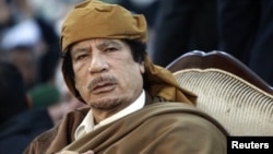 Fugitive ex-Libyan leader Muammar Qaddafi