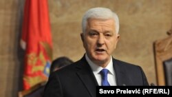 Душко Маркович виступає в парламенті, Подґориця, 28 листопада 2016 року
