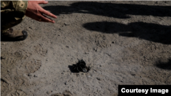 Міна 82-го калібру в Щасті 16 вересня