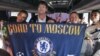 Chelsea fans arrive in Moscow
