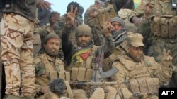 Шиитские ополченцы под Мосулом