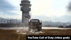 Кадр с башней Донецкого аэропорта в трейлере очередной части компьютерной игры Call of Duty