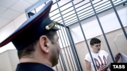 Надежда Савченко в зале суда