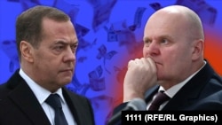 Коллаж: Медведев и Логинов