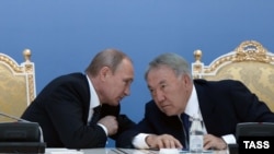 Владимир Путин и Нурсултан Назарбаев