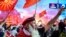 Демонстрация в Македонии против переименования страны. Скопье, 23 июня 2018 года