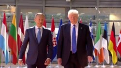 Трамп прибув до штаб-квартири ЄС (відео) Трамп прибув до штаб-квартири ЄС (відео)