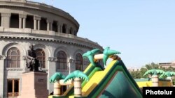 The activists have said they stage the sit-in on Liberty Square