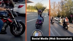 Iranke se na motociklima bore za pravo da voze ulicama Teherana.