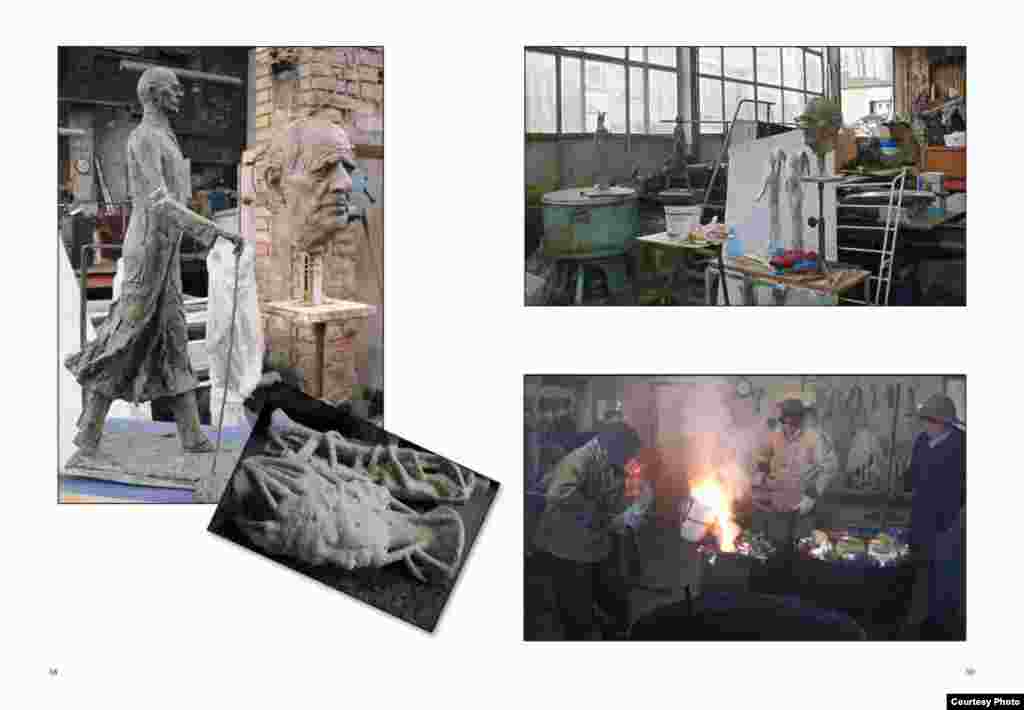 Муҷассамаи  сохтаи Амрӣ Аминов, муҷассамасози тоҷики муқими Фаронса. 