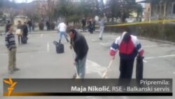 Čišćenje Tuzle nakon protesta Čišćenje Tuzle nakon protesta