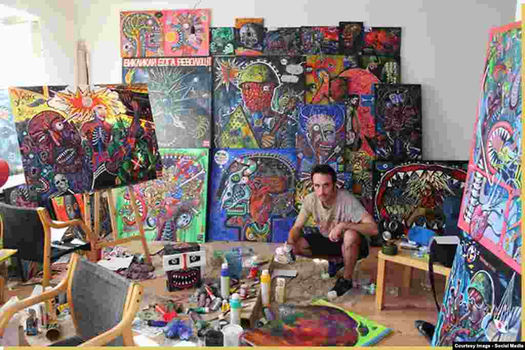 Олекса Манн в мастерской