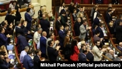 Під час засідання Верховної Ради України дев'ятого скликання (архівне фото)